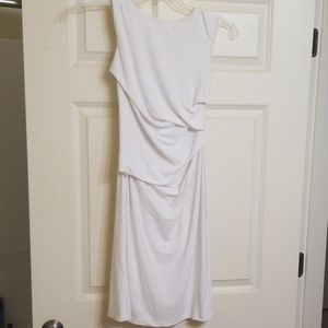 White Midi Cocktail sheath Dress